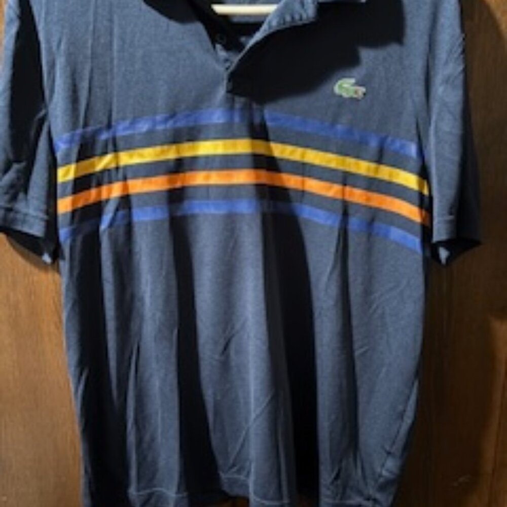 Lacoste men's striped polo shirt